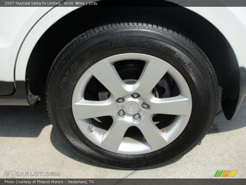 Arctic White / Gray 2007 Hyundai Santa Fe Limited