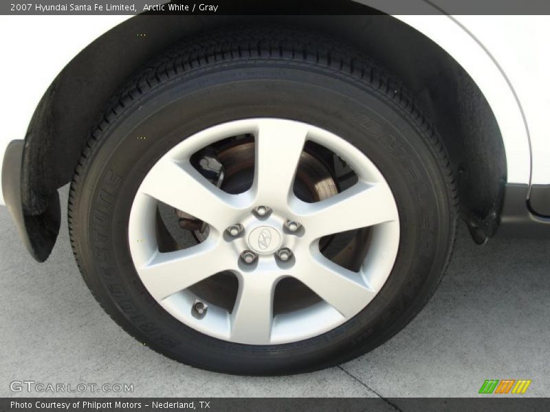 Arctic White / Gray 2007 Hyundai Santa Fe Limited
