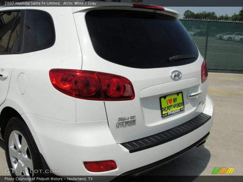 Arctic White / Gray 2007 Hyundai Santa Fe Limited