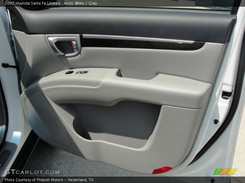 Arctic White / Gray 2007 Hyundai Santa Fe Limited