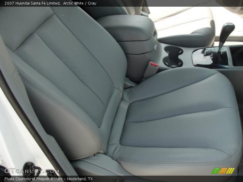 Arctic White / Gray 2007 Hyundai Santa Fe Limited