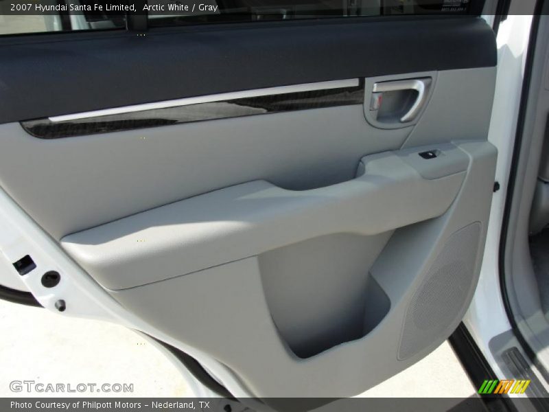 Arctic White / Gray 2007 Hyundai Santa Fe Limited
