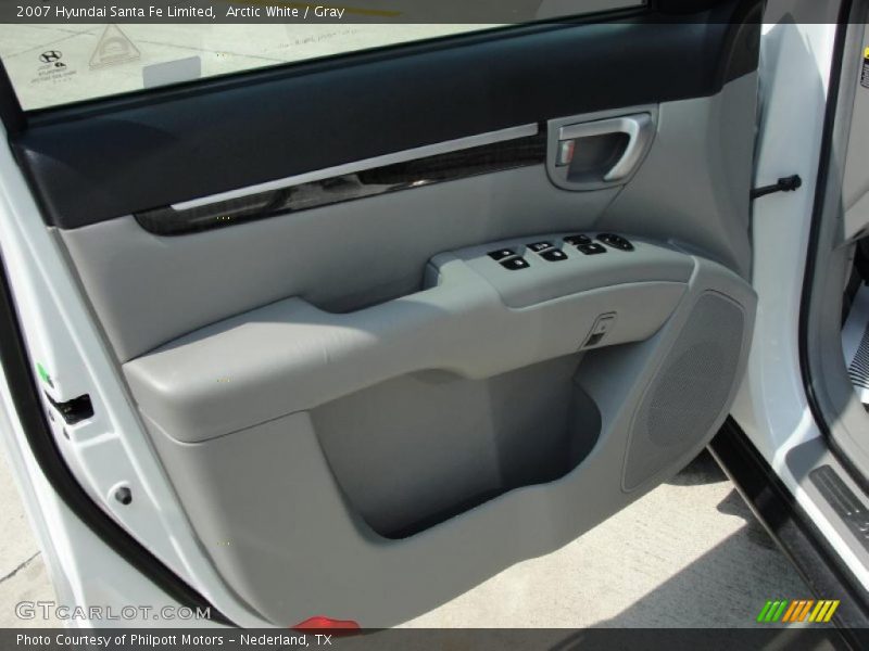 Arctic White / Gray 2007 Hyundai Santa Fe Limited