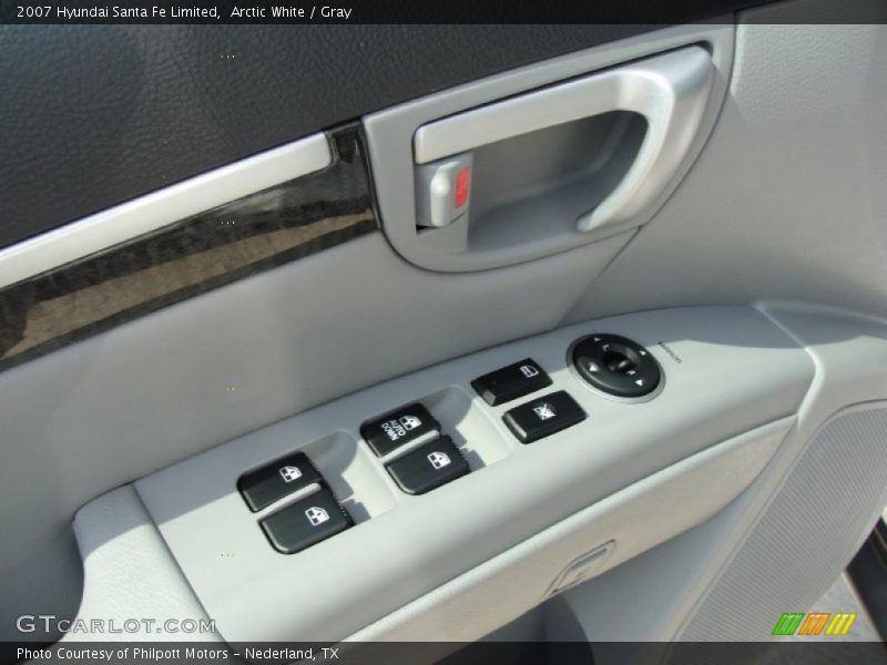 Arctic White / Gray 2007 Hyundai Santa Fe Limited