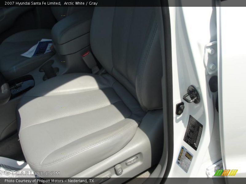 Arctic White / Gray 2007 Hyundai Santa Fe Limited