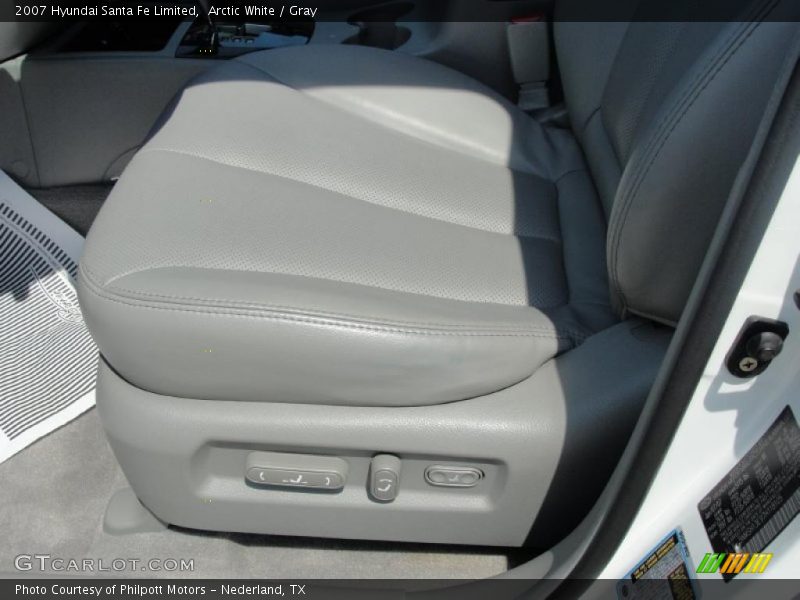 Arctic White / Gray 2007 Hyundai Santa Fe Limited