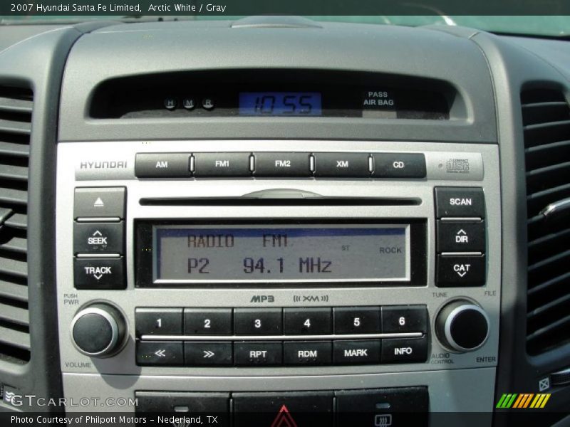 Arctic White / Gray 2007 Hyundai Santa Fe Limited