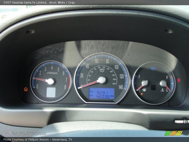 Arctic White / Gray 2007 Hyundai Santa Fe Limited