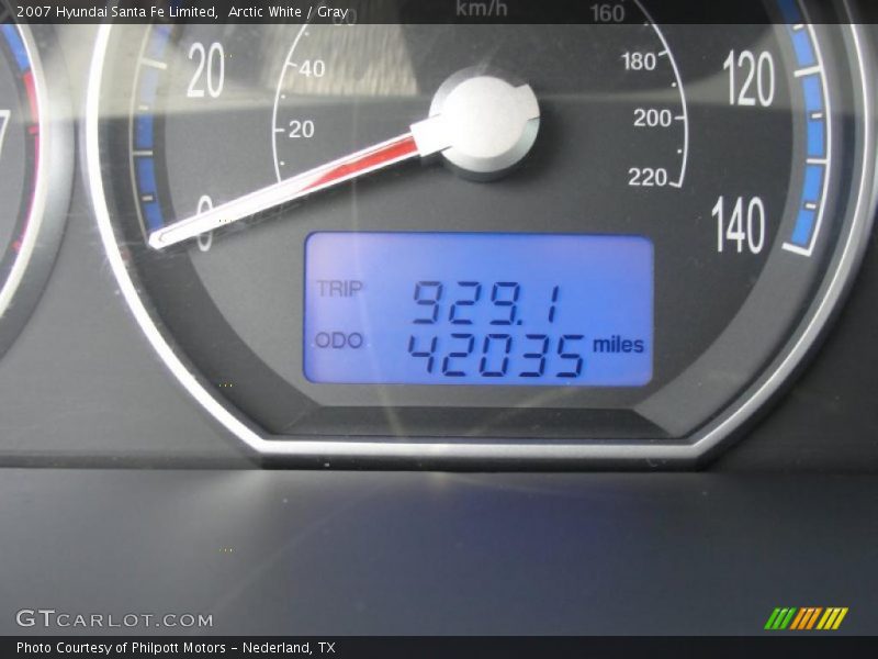 Arctic White / Gray 2007 Hyundai Santa Fe Limited