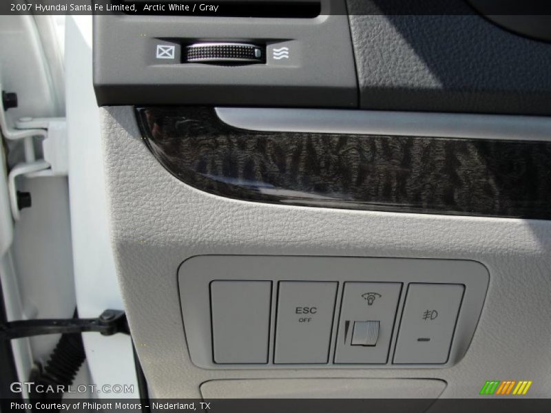 Arctic White / Gray 2007 Hyundai Santa Fe Limited