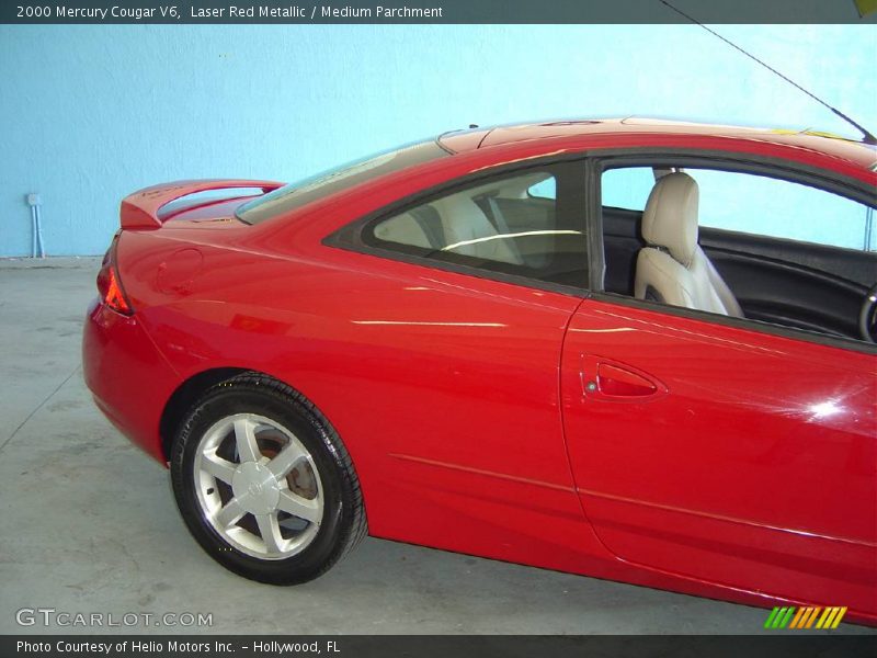 Laser Red Metallic / Medium Parchment 2000 Mercury Cougar V6