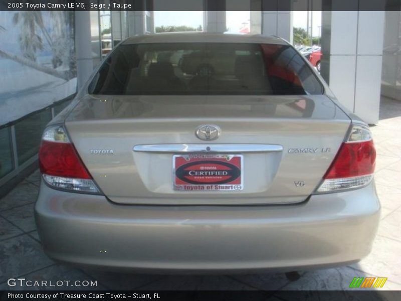 Beige / Taupe 2005 Toyota Camry LE V6