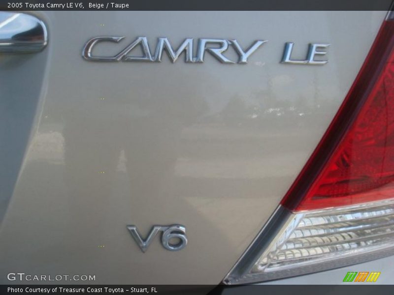 Beige / Taupe 2005 Toyota Camry LE V6