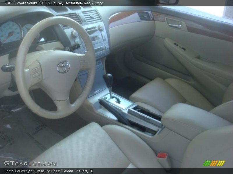 Absolutely Red / Ivory 2006 Toyota Solara SLE V6 Coupe