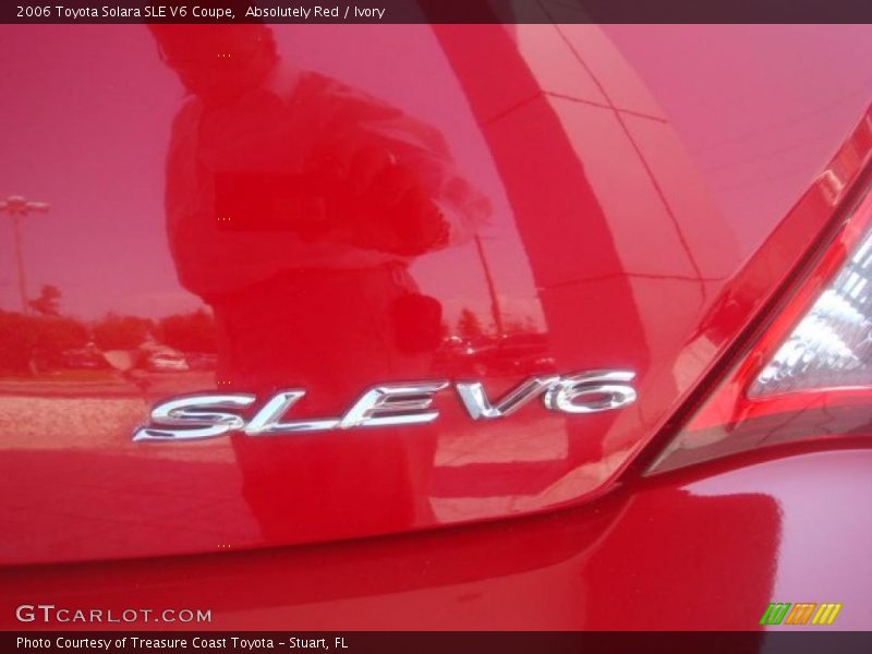 Absolutely Red / Ivory 2006 Toyota Solara SLE V6 Coupe
