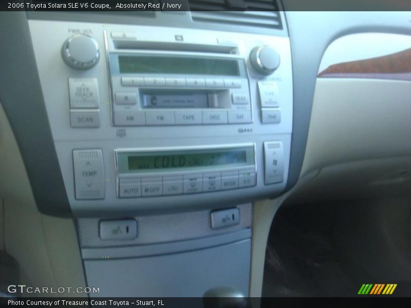 Absolutely Red / Ivory 2006 Toyota Solara SLE V6 Coupe