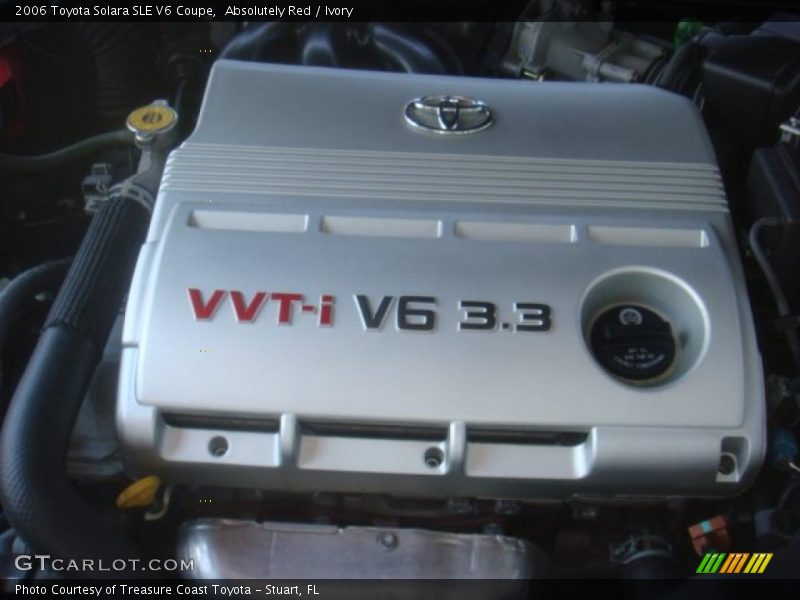 Absolutely Red / Ivory 2006 Toyota Solara SLE V6 Coupe