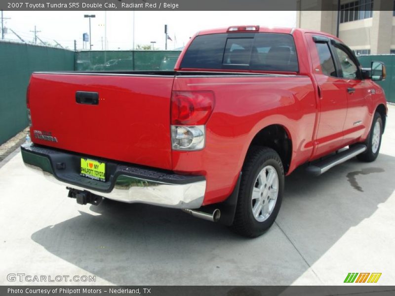 Radiant Red / Beige 2007 Toyota Tundra SR5 Double Cab