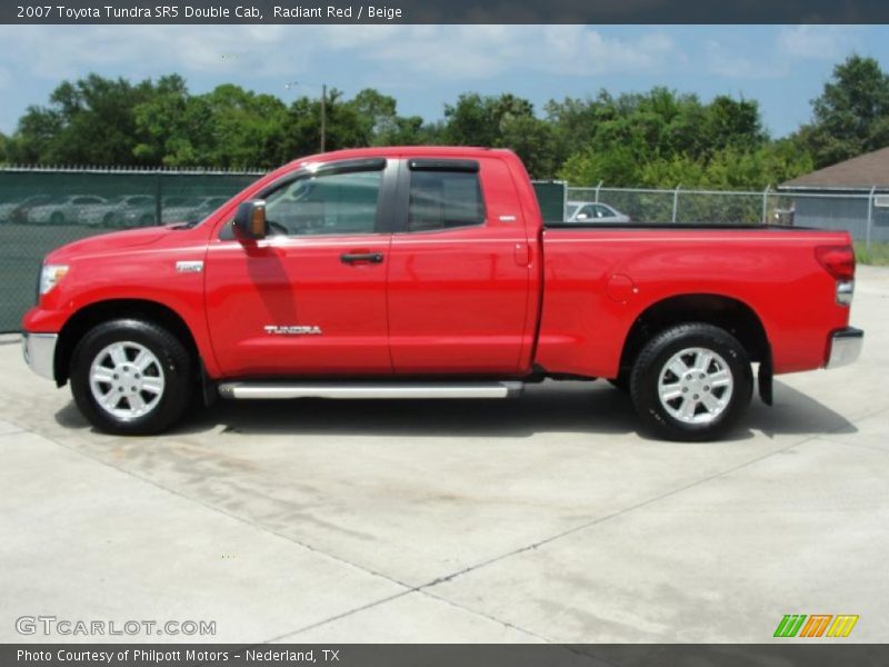 Radiant Red / Beige 2007 Toyota Tundra SR5 Double Cab