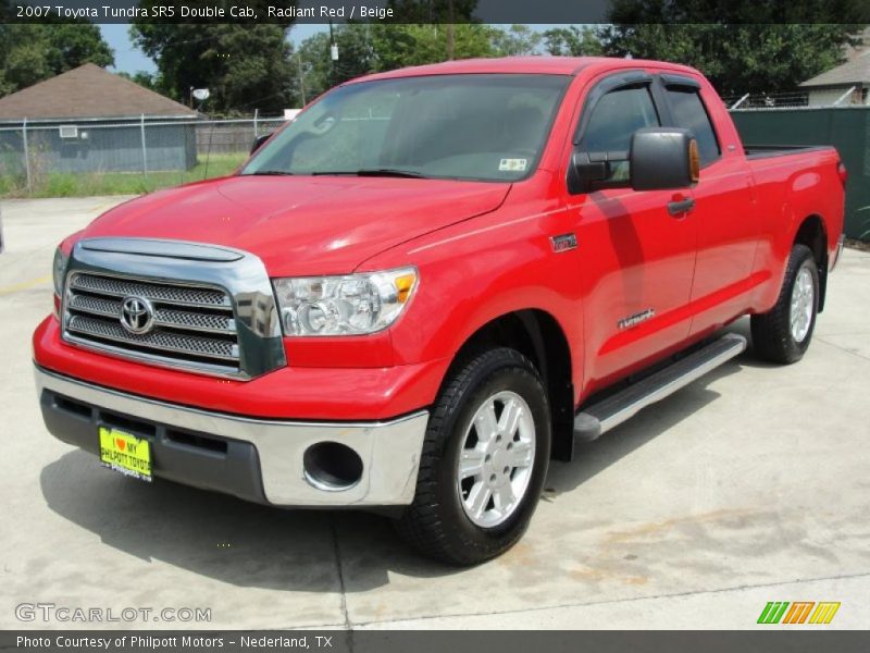 Radiant Red / Beige 2007 Toyota Tundra SR5 Double Cab