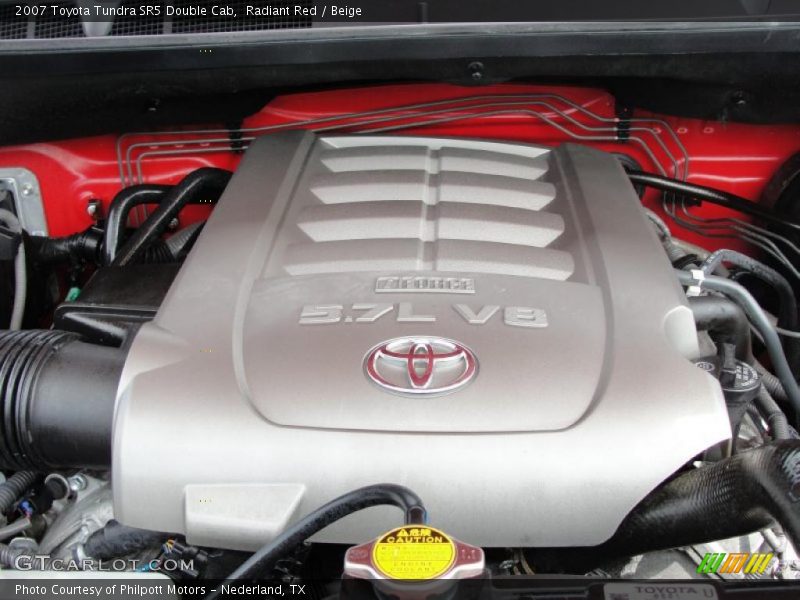 Radiant Red / Beige 2007 Toyota Tundra SR5 Double Cab