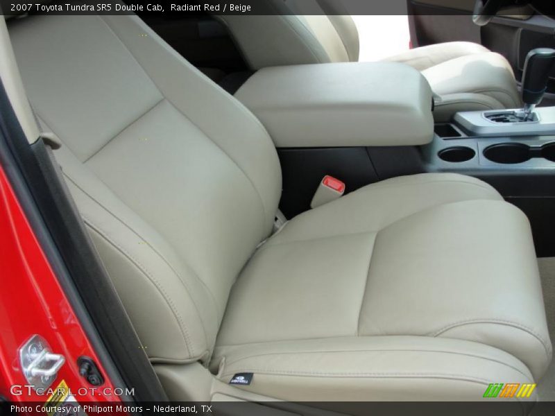 Radiant Red / Beige 2007 Toyota Tundra SR5 Double Cab