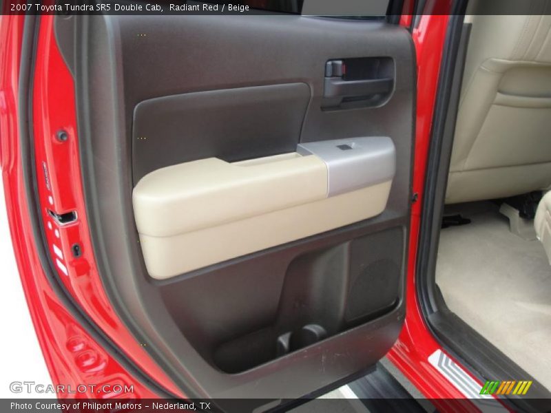 Radiant Red / Beige 2007 Toyota Tundra SR5 Double Cab