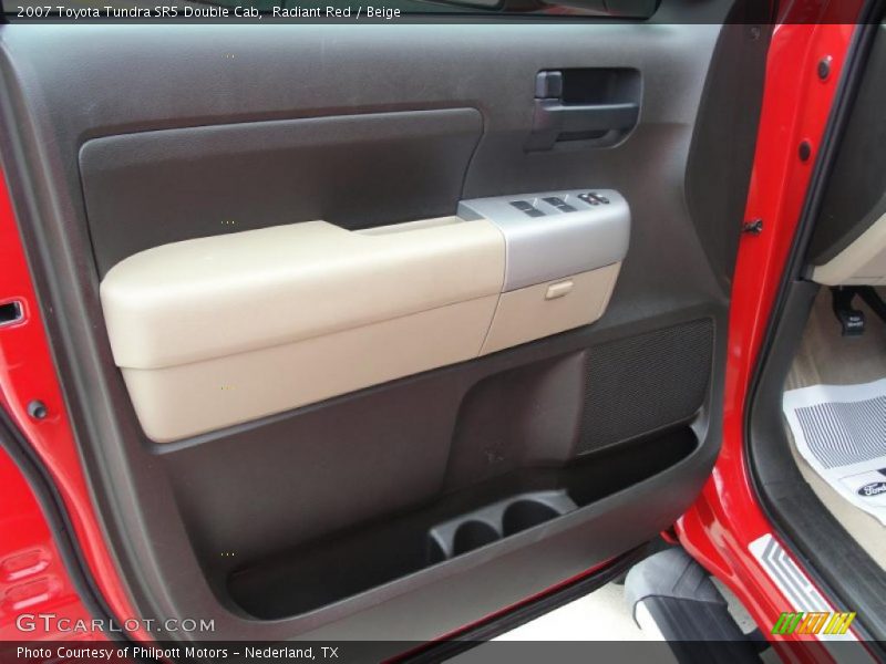 Radiant Red / Beige 2007 Toyota Tundra SR5 Double Cab