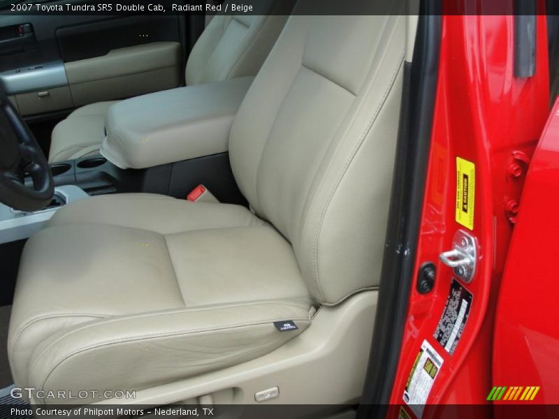 Radiant Red / Beige 2007 Toyota Tundra SR5 Double Cab