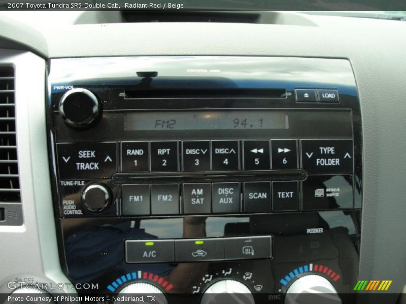 Radiant Red / Beige 2007 Toyota Tundra SR5 Double Cab