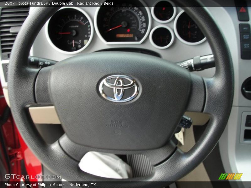 Radiant Red / Beige 2007 Toyota Tundra SR5 Double Cab