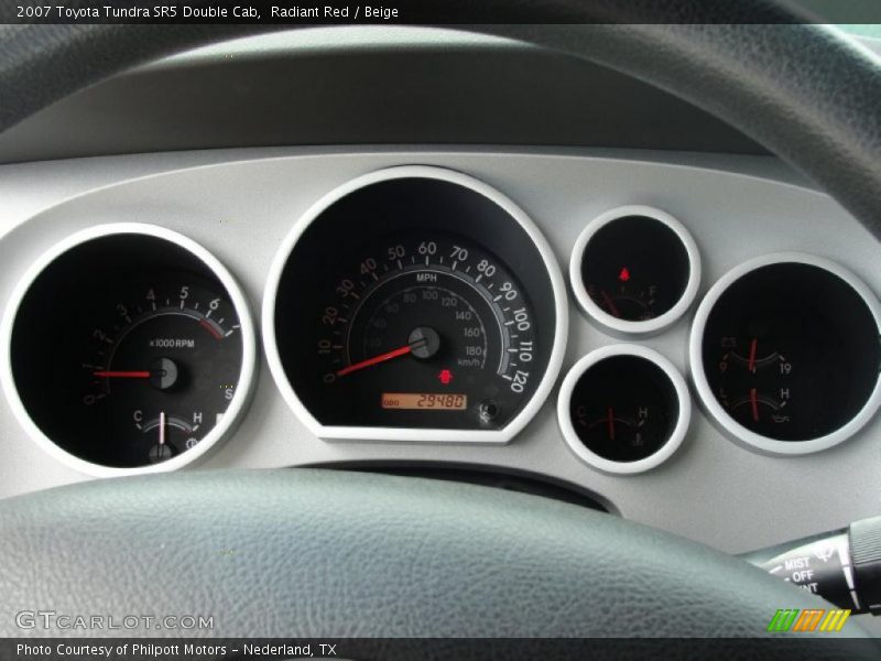 Radiant Red / Beige 2007 Toyota Tundra SR5 Double Cab