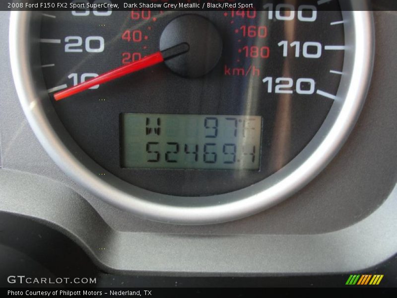 Dark Shadow Grey Metallic / Black/Red Sport 2008 Ford F150 FX2 Sport SuperCrew