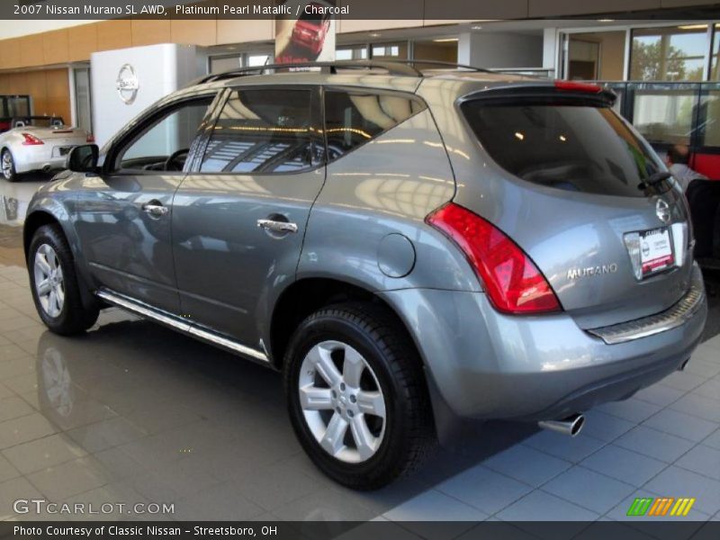 Platinum Pearl Matallic / Charcoal 2007 Nissan Murano SL AWD