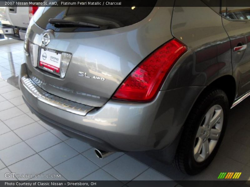 Platinum Pearl Matallic / Charcoal 2007 Nissan Murano SL AWD