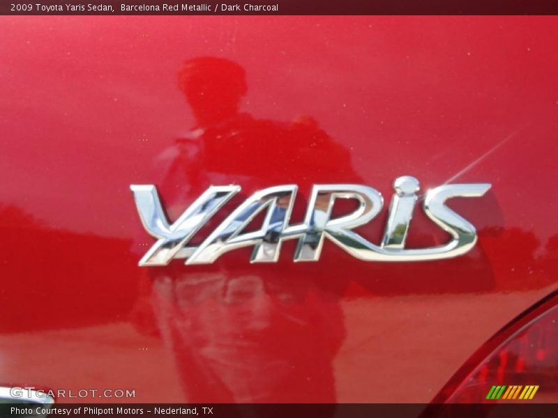 Barcelona Red Metallic / Dark Charcoal 2009 Toyota Yaris Sedan