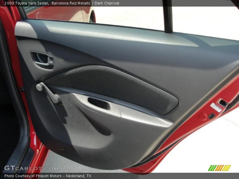 Barcelona Red Metallic / Dark Charcoal 2009 Toyota Yaris Sedan
