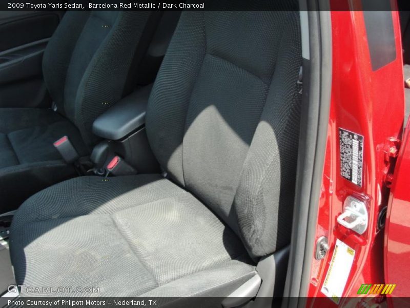 Barcelona Red Metallic / Dark Charcoal 2009 Toyota Yaris Sedan