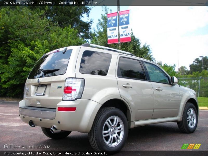 Gold Leaf Metallic / Stone 2010 Mercury Mariner V6 Premier
