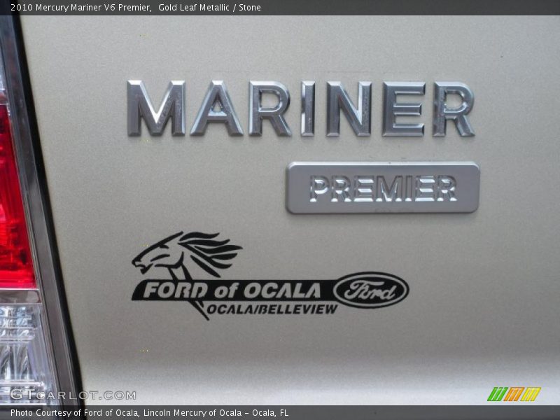 Gold Leaf Metallic / Stone 2010 Mercury Mariner V6 Premier