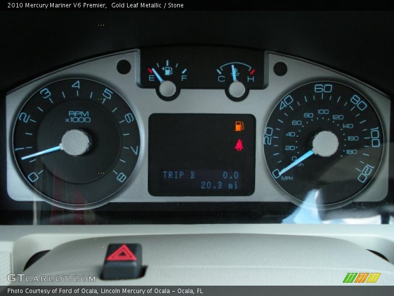 Gold Leaf Metallic / Stone 2010 Mercury Mariner V6 Premier