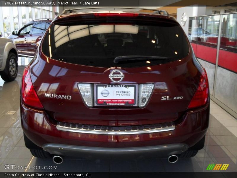 Merlot Pearl / Cafe Latte 2007 Nissan Murano SL AWD