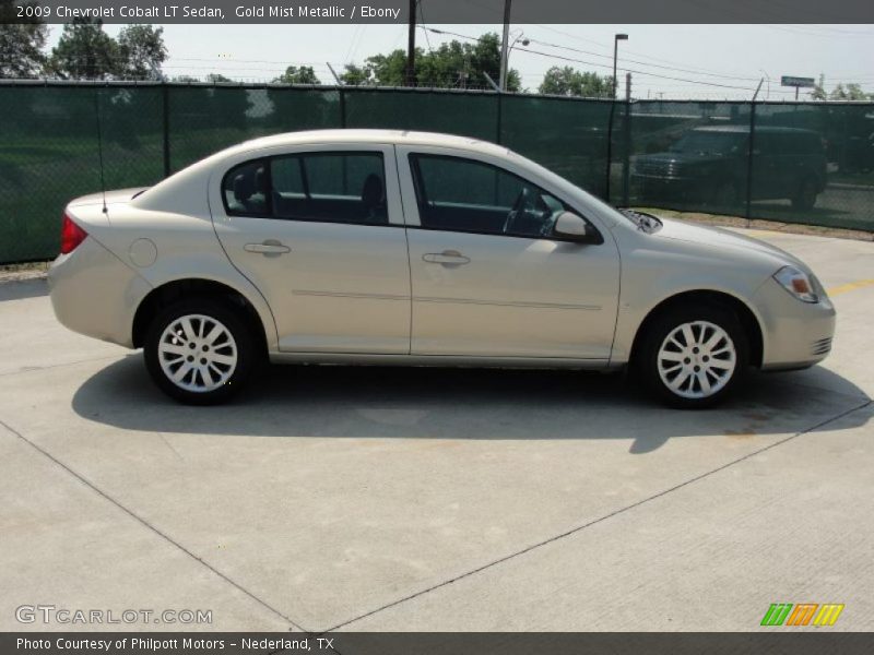 Gold Mist Metallic / Ebony 2009 Chevrolet Cobalt LT Sedan