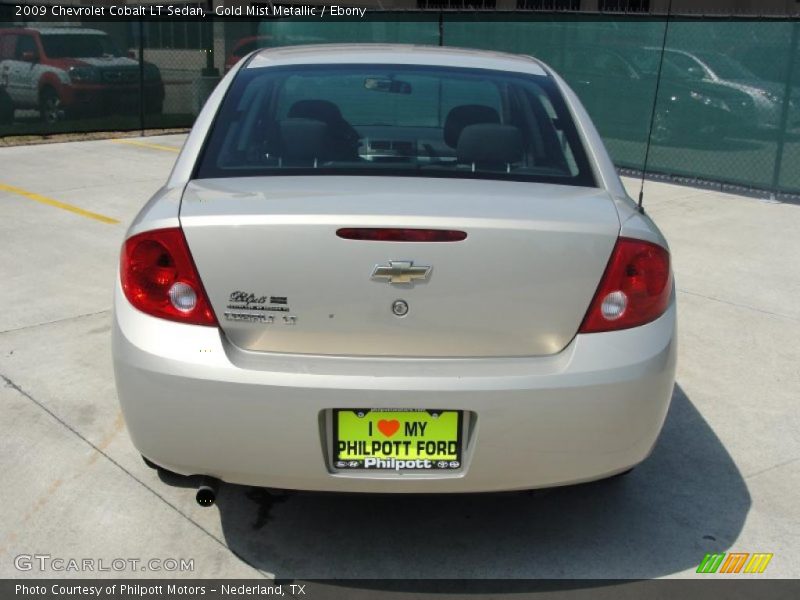 Gold Mist Metallic / Ebony 2009 Chevrolet Cobalt LT Sedan