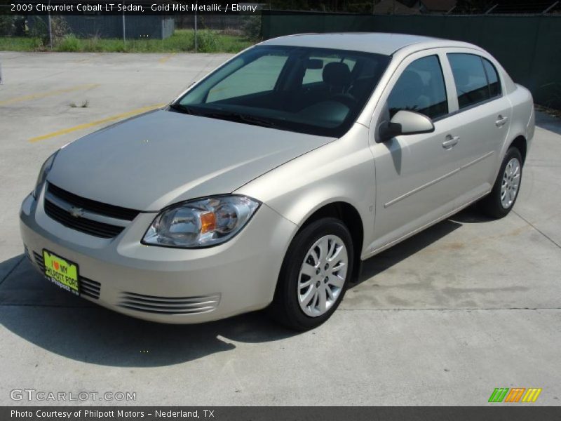 Gold Mist Metallic / Ebony 2009 Chevrolet Cobalt LT Sedan