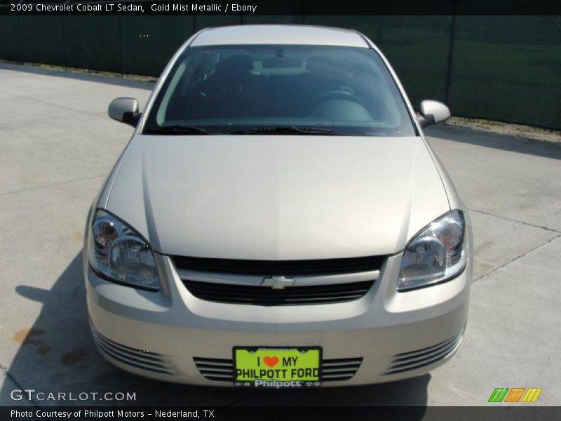 Gold Mist Metallic / Ebony 2009 Chevrolet Cobalt LT Sedan