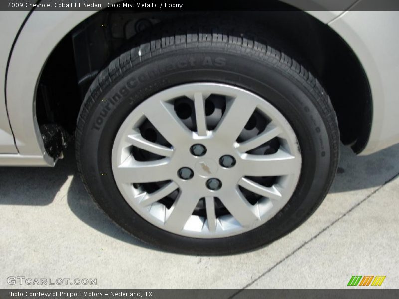 Gold Mist Metallic / Ebony 2009 Chevrolet Cobalt LT Sedan