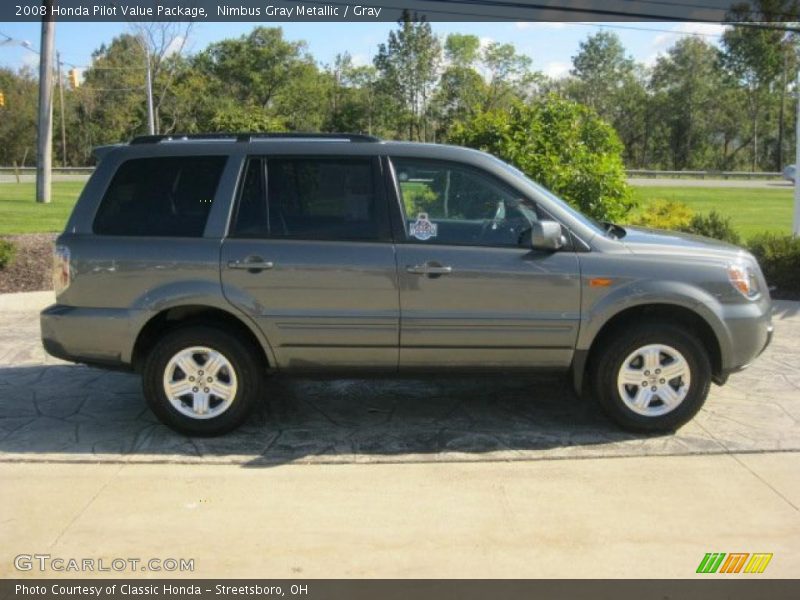 Nimbus Gray Metallic / Gray 2008 Honda Pilot Value Package