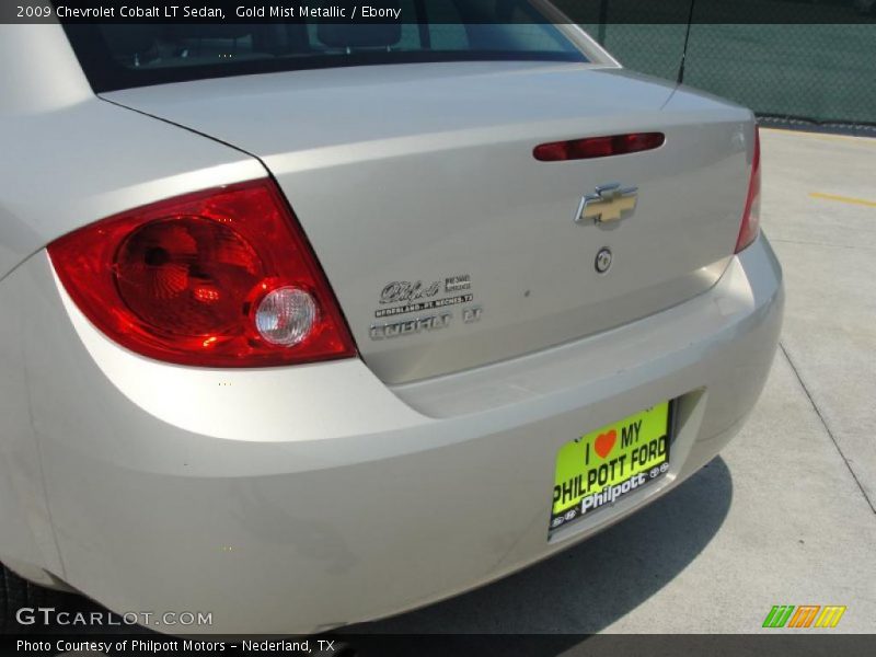 Gold Mist Metallic / Ebony 2009 Chevrolet Cobalt LT Sedan