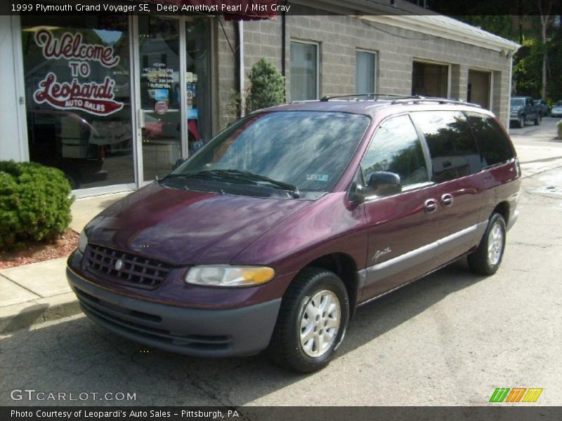 Deep Amethyst Pearl / Mist Gray 1999 Plymouth Grand Voyager SE